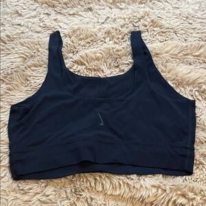 Nike Women's Black Sports Bra, Size Large
